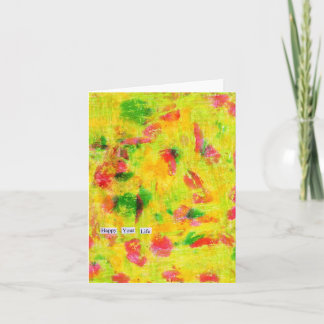 Tarjeta Feliz tu vida Notecard