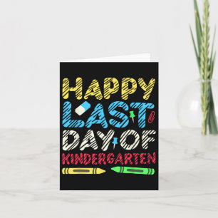 Tarjeta Feliz Último Día De Graduación De Jardín De Niños 