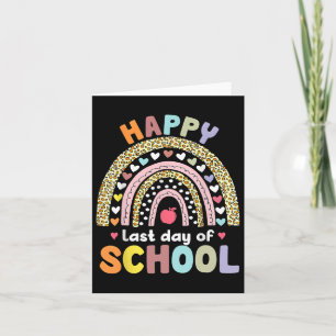 Tarjeta Feliz Último Día De Graduación Escolar De Estudian