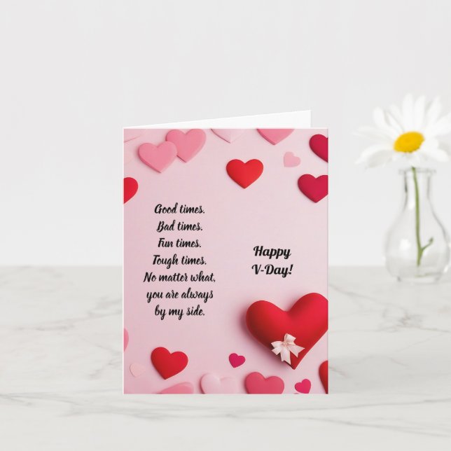Tarjeta Feliz V-Day (Planta pequeña)
