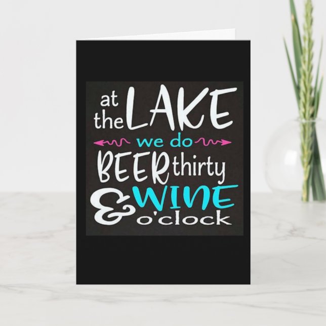 TARJETA ****FELIZ VACACIONES DEL LAGO**** (Anverso)