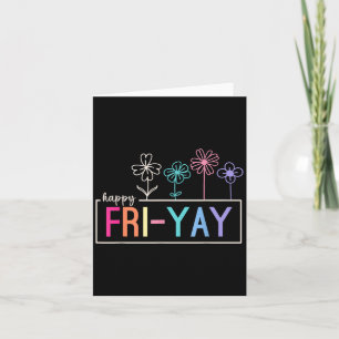 Tarjeta Feliz viernes profesor profesor de fin de semana d