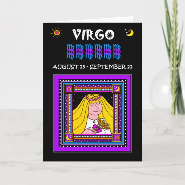 TARJETA ¡FELIZ VIRGO DE CUMPLEAÑOS! (Anverso)