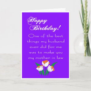 Tarjeta feliz y divertida madre de cumpleaños