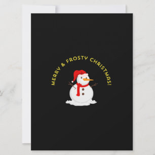 Tarjeta Feliz y Frío Navidad