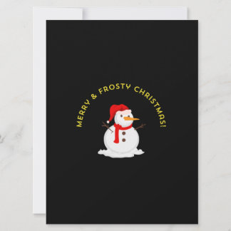 Tarjeta Feliz y Frío Navidad