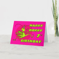 Feliz y Saltarín Séptimo Cumpleaños con Saltamonte