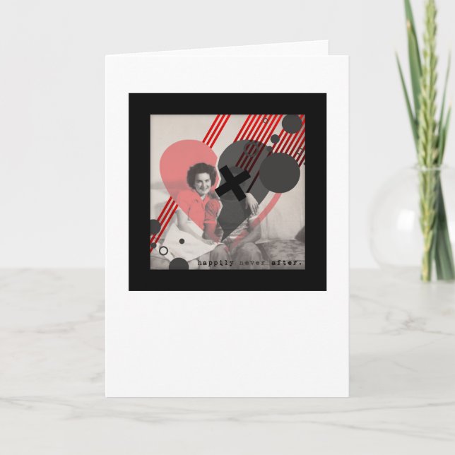 Tarjeta felizmente nunca después (Anverso)