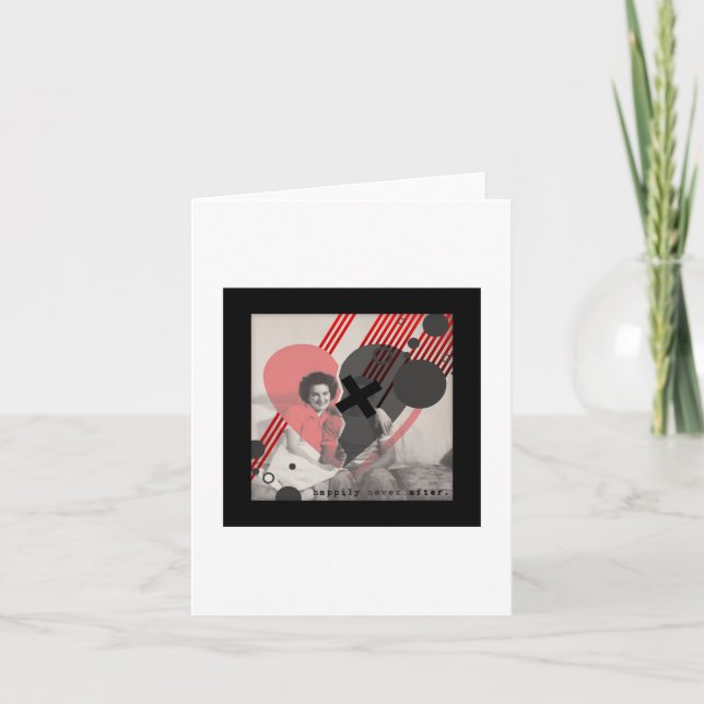 Tarjeta felizmente nunca después (Anverso)