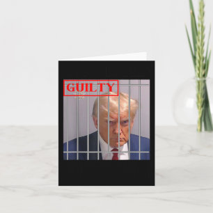 Tarjeta Felon Donald Trump (culpable) lo encerró en prisió