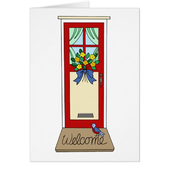 Tarjeta Felpudo de la puerta principal de la casa