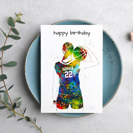 Tarjeta Female Basketball Player