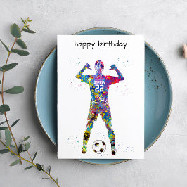 Tarjeta Female Soccer Player