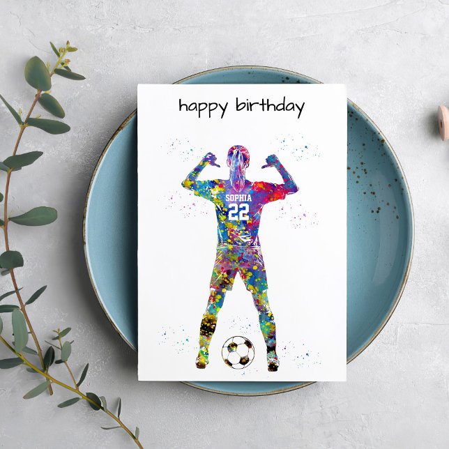 Tarjeta Female Soccer Player (Subido por el creador)