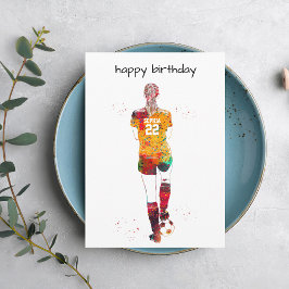 Tarjeta Female Soccer Player