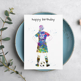 Tarjeta Female Soccer Player