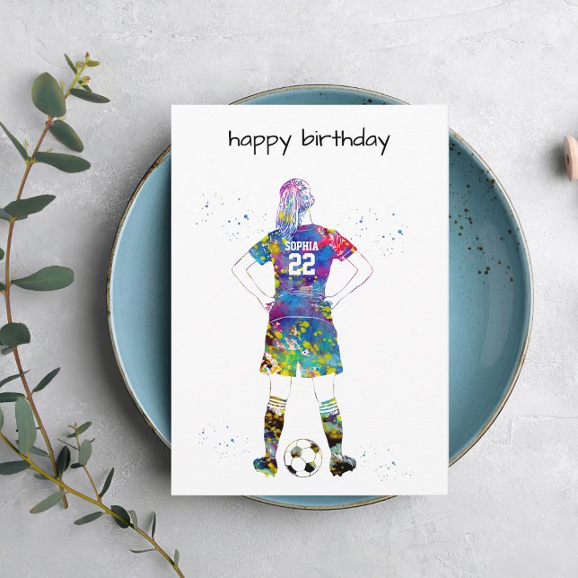 Tarjeta Female Soccer Player (Subido por el creador)