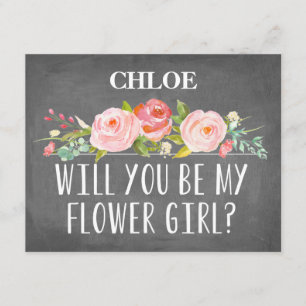 Tarjeta femenina floral