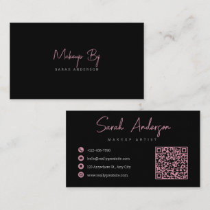 Tarjeta Femenina Mínima Rosa Blanca, Spa, Uñas, La