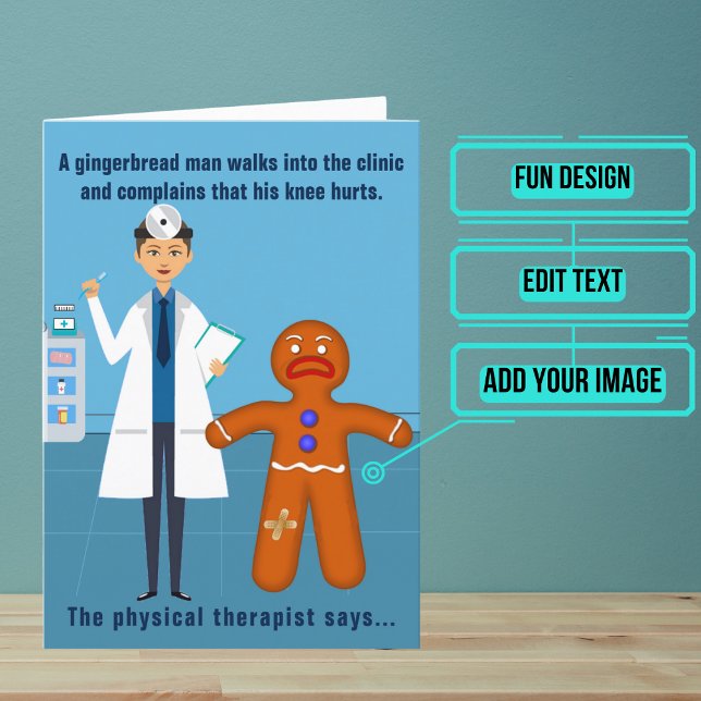 Tarjeta Femenino Terapia Física Graciosa Diseño de Cumplea (Looking for the perfect card for that talented physical therapist friend of yours?)
