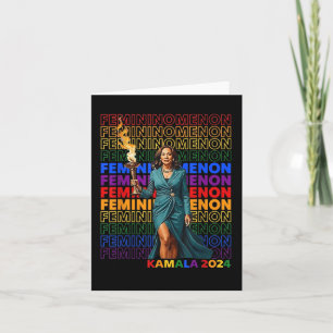 Tarjeta Femininomenon Funny Kamala Harris