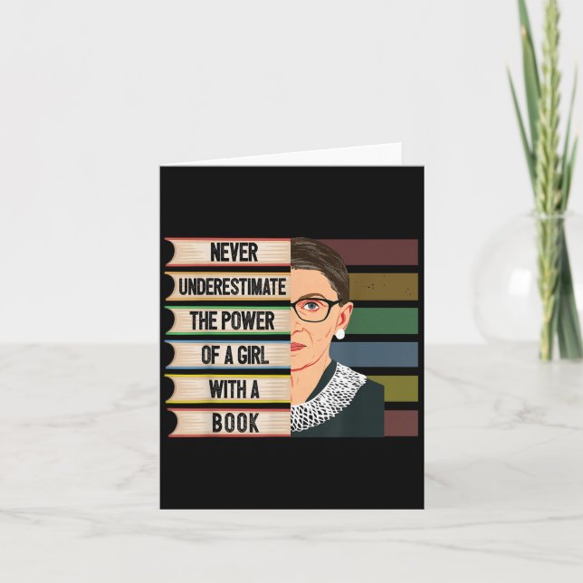 Tarjeta Feminist Ruth Bader Ginsburg Rbg Quote Girl With B (Anverso)