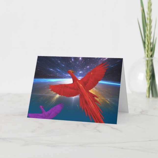 Tarjeta Fénix en el espacio (Anverso)