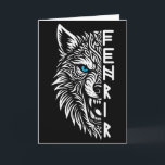 Tarjeta Fenrir Lobo Vikingo De Odín Nórdico Vikingo Celta<br><div class="desc">Fenrir Lobo Vikingo De Odín Nórdico Vikingo Celta Lobo Fenrir</div>