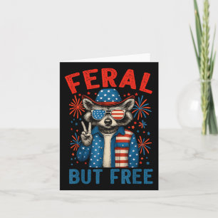 Tarjeta Feral Y Gratuito Raccoon Feral Pero Gratis 4 De