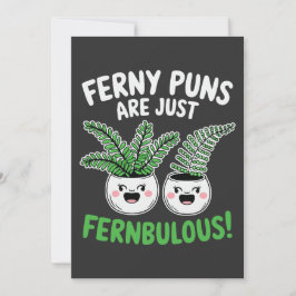 Tarjeta Ferny Puns – Fernbulous! Funny Plant Design