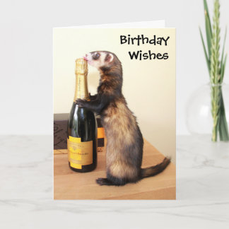 Tarjeta Ferrety Birthday Wiers