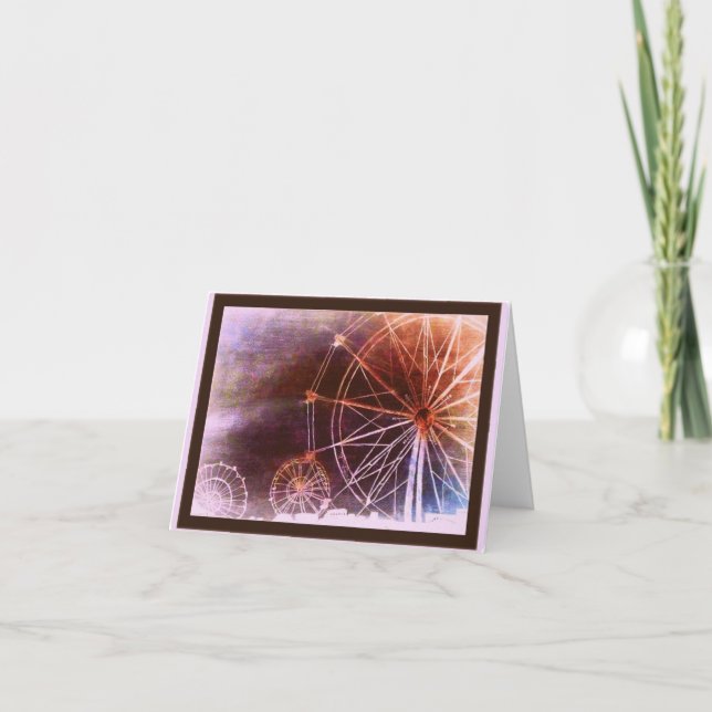 Tarjeta Ferris Wheel Notecard (Anverso)