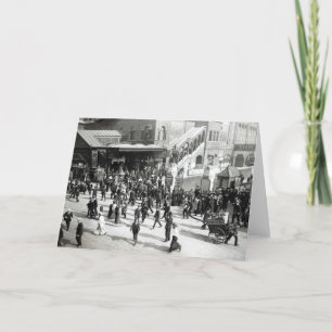 Tarjeta Ferrocarril de calle amplia, Londres, c.1890