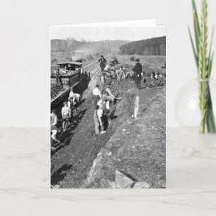 Tarjeta Ferrocarril de la guerra civil en Clifton,