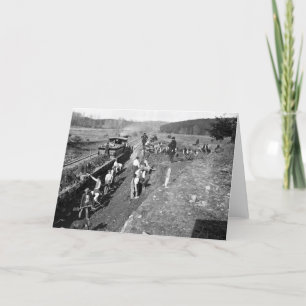 Tarjeta Ferrocarril de la guerra civil en Clifton,