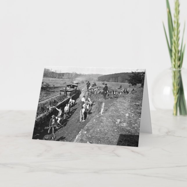 Tarjeta Ferrocarril de la guerra civil en Clifton, (Anverso)