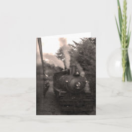 Tarjeta Ferrocarril escénico Notecard de la costa de