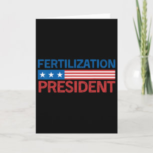 Tarjeta Fertilización Presidente Tee Donald Trump Divertid