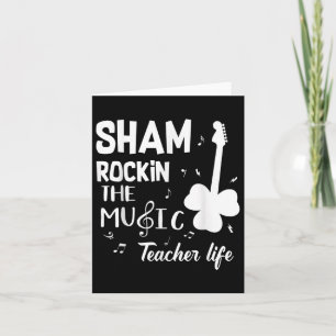 Tarjeta Festejando la vida del profesor de música divertid
