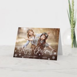 Tarjeta Festín de la Feria de Feliz Navidad