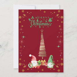 TARJETA FESTIVA 赤色かわいいサンタさんクリスマスカード♡ 