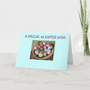 TARJETA FESTIVA 1º PASCUA=ESPECIAL PARA EL BEBÉ ESPECIAL
