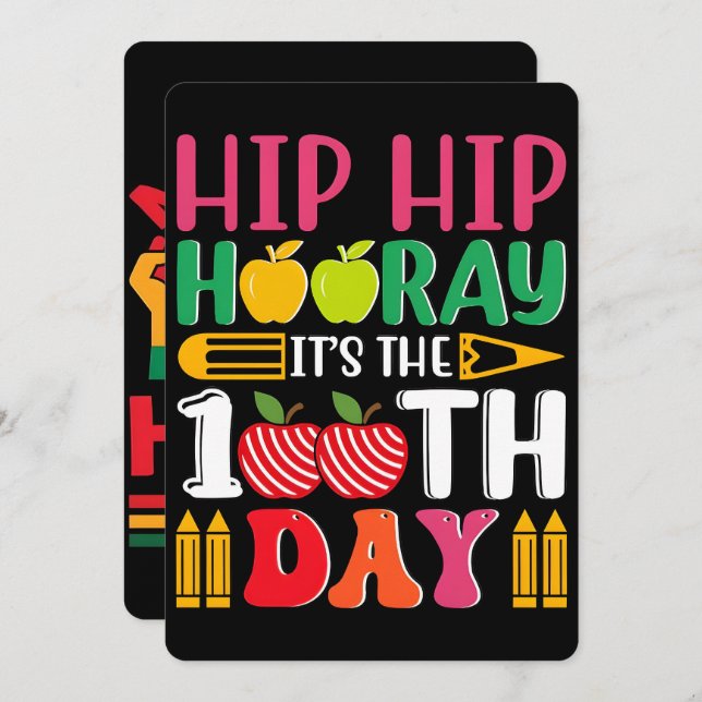 Tarjeta Festiva 100 Days Learning Black History 2026 Poster  (Anverso / Reverso)