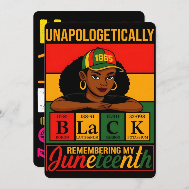 Tarjeta Festiva 100 Days Learning Black History 2026 Poster  (Anverso / Reverso)