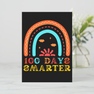 TARJETA FESTIVA 100 DÍAS DE CLASE - 100 DÍAS MÁS INTELIGENTE ARCOÍ