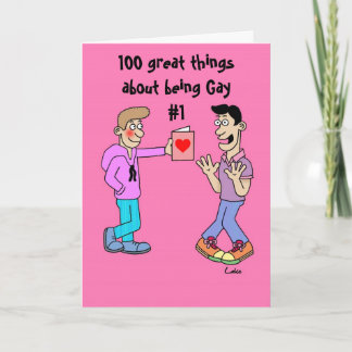 Tarjeta Festiva 100 grandes cosas sobre ser gay #1