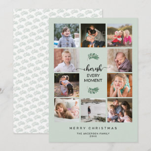 Tarjeta Festiva 10 Collages de fotos valoran a los Navidades