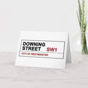 Tarjeta Festiva 10 Downing Street London Inglaterra