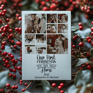 Tarjeta Festiva 10 primeros Navidades Minimalistas
