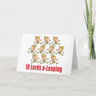 Tarjeta Festiva 10 señores uno-Saltar Card